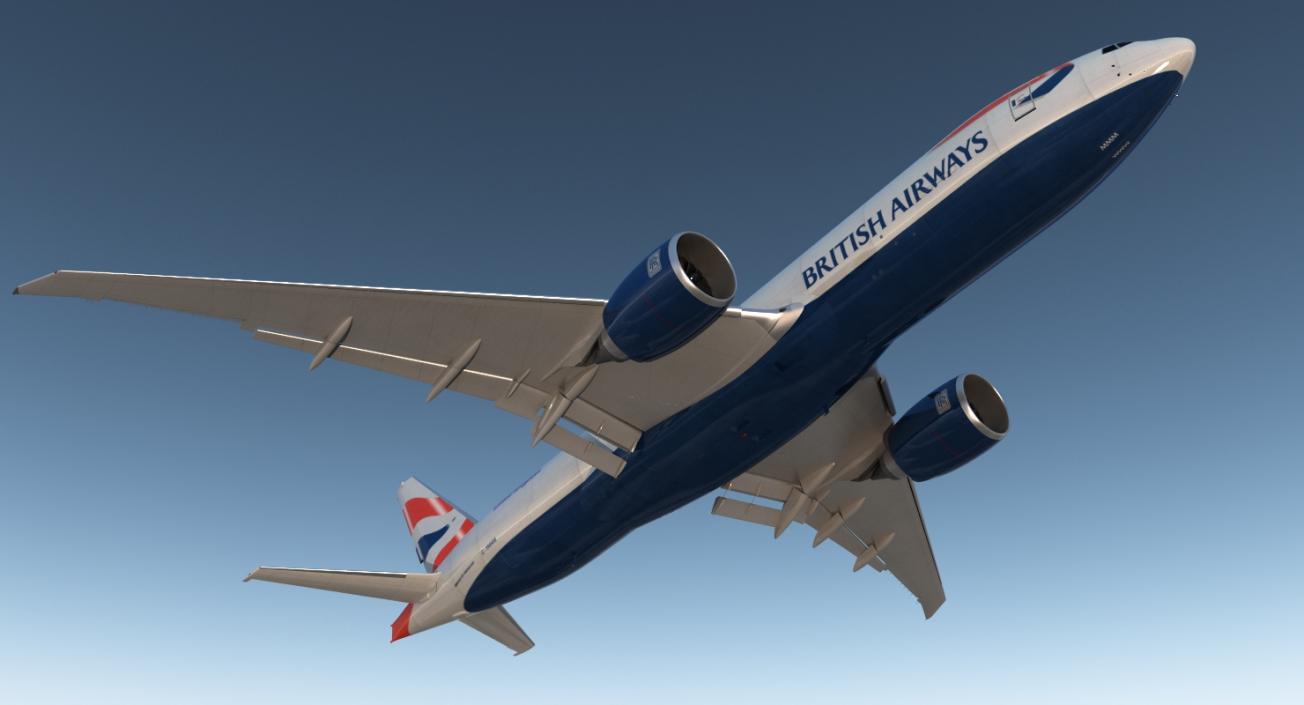 3D Boeing 777 Freighter British Airways