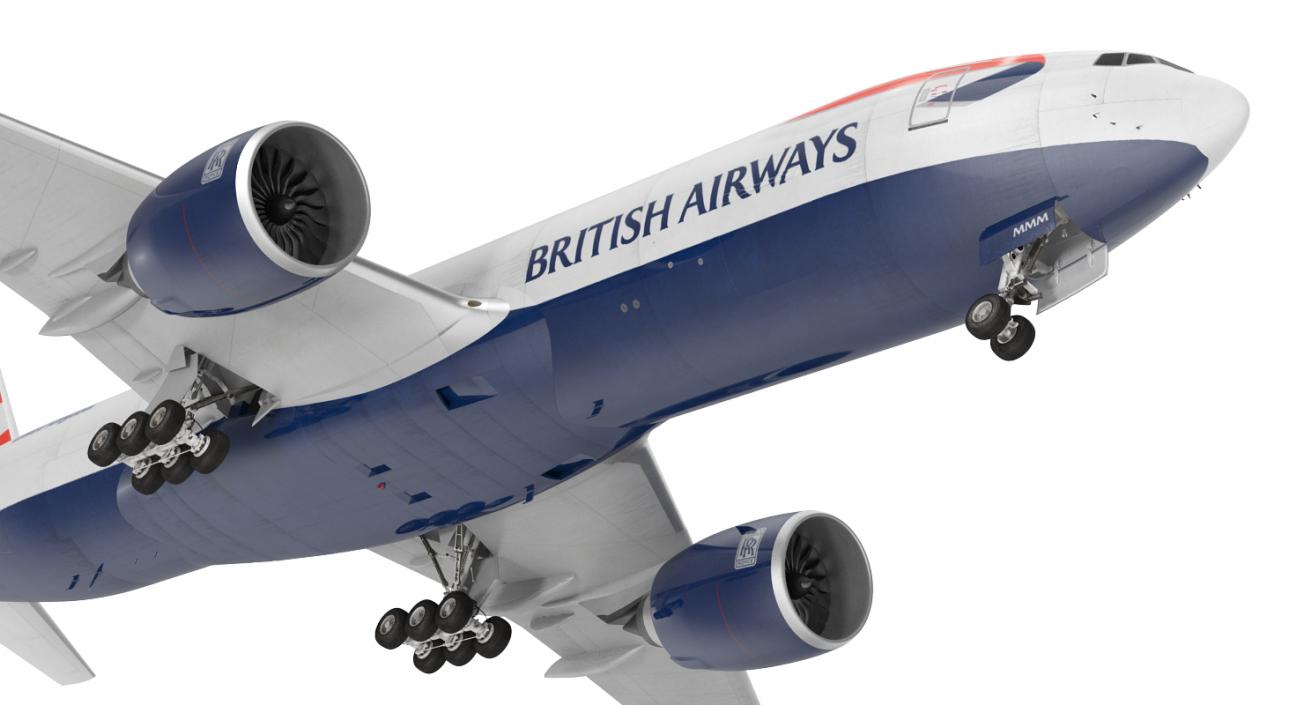 3D Boeing 777 Freighter British Airways