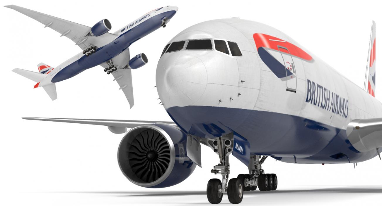 3D Boeing 777 Freighter British Airways