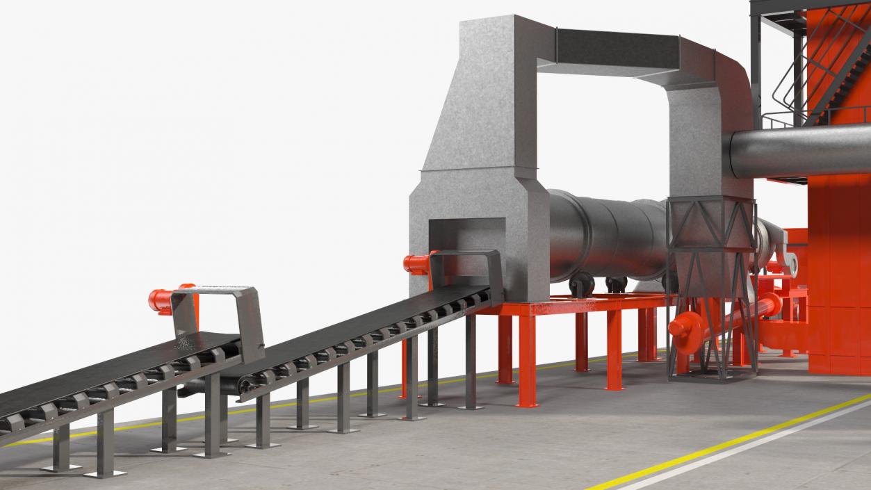 3D Stationary Asphalt Mixing Plant