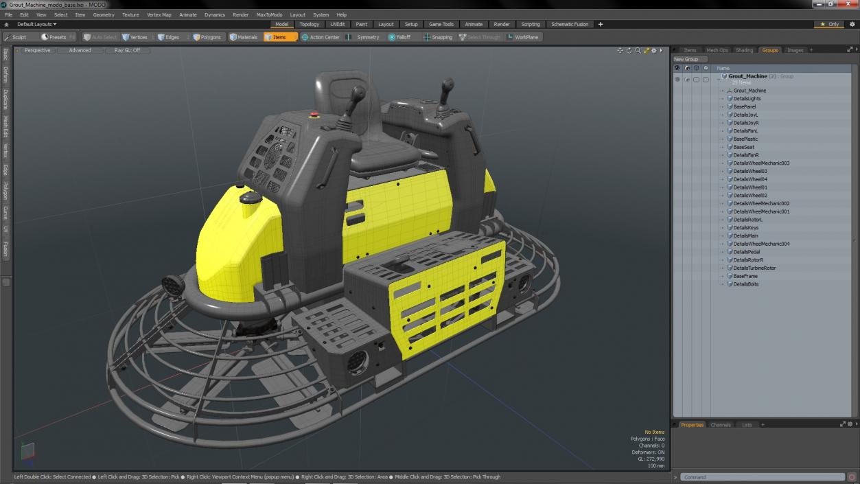 3D Grout Machine model