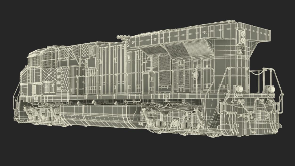 USA Diesel Locomotives 3D