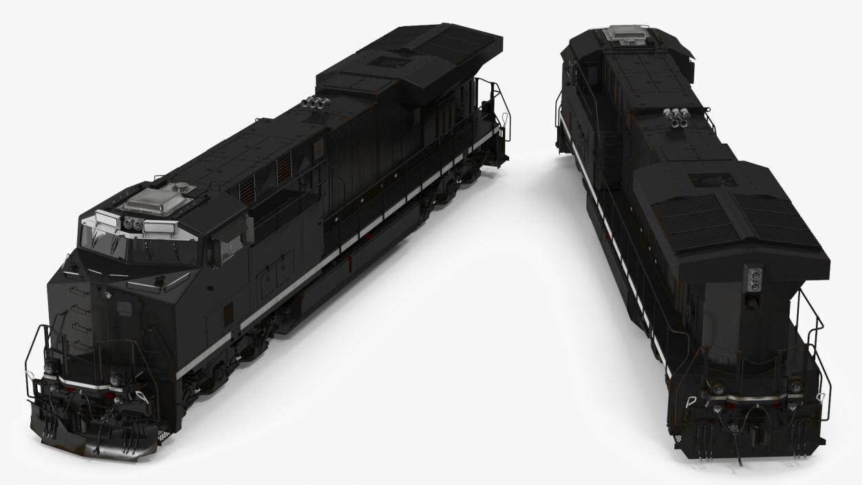 USA Diesel Locomotives 3D