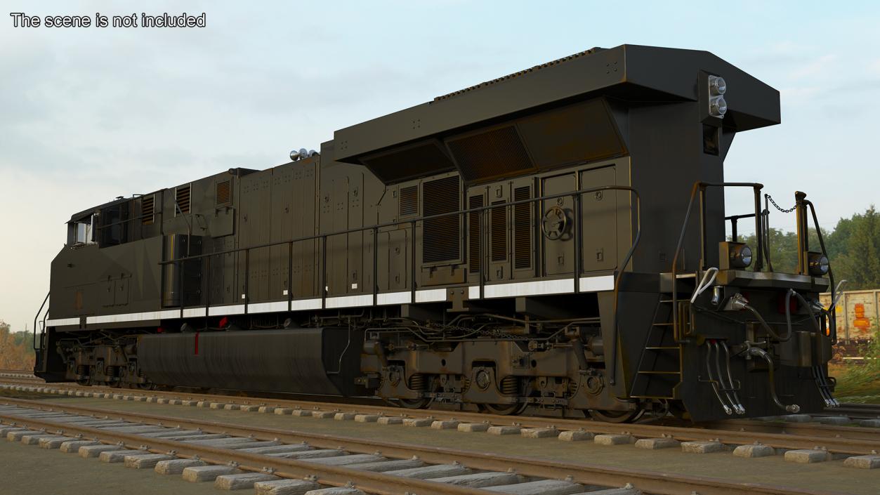 USA Diesel Locomotives 3D