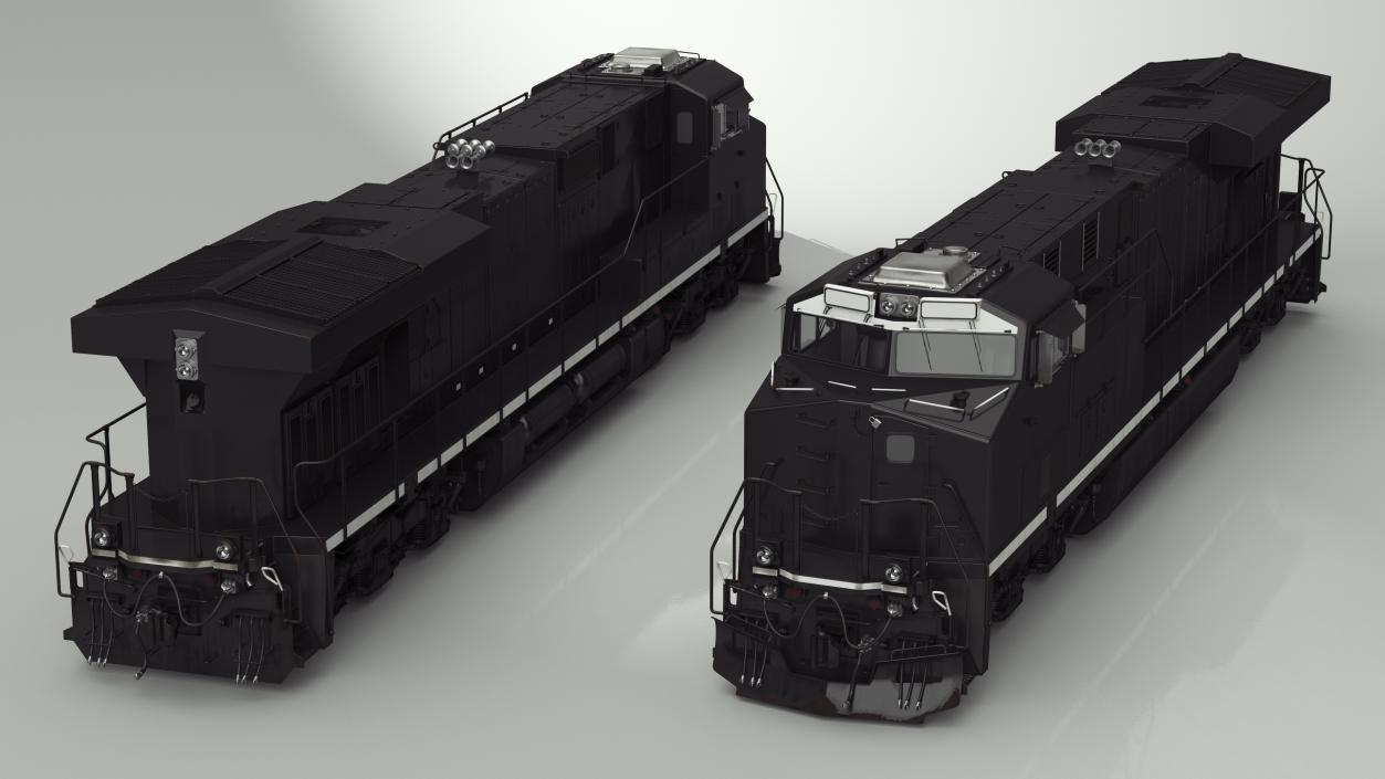 USA Diesel Locomotives 3D