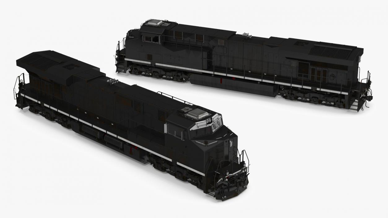 USA Diesel Locomotives 3D