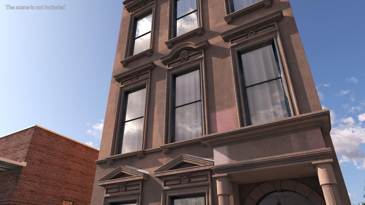 3D Brownstone House