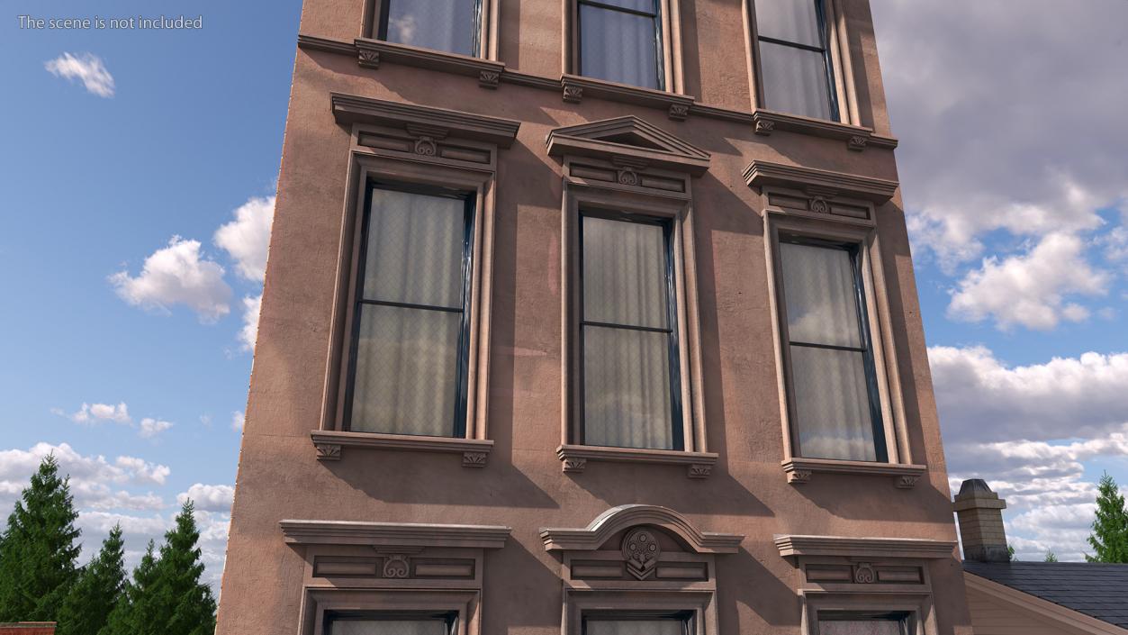 3D Brownstone House