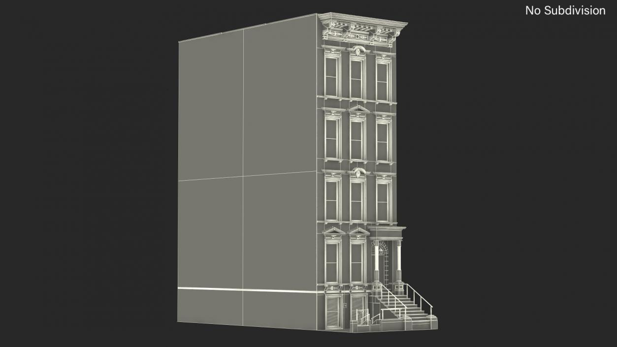 3D Brownstone House