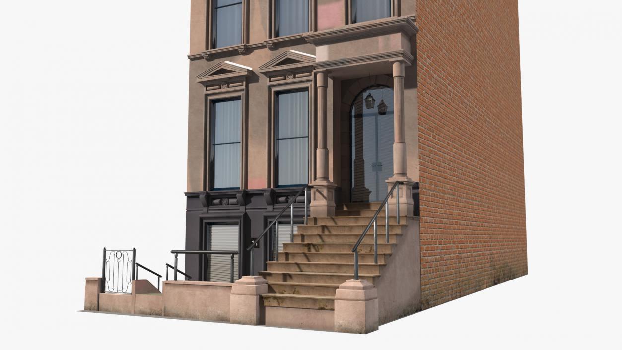 3D Brownstone House