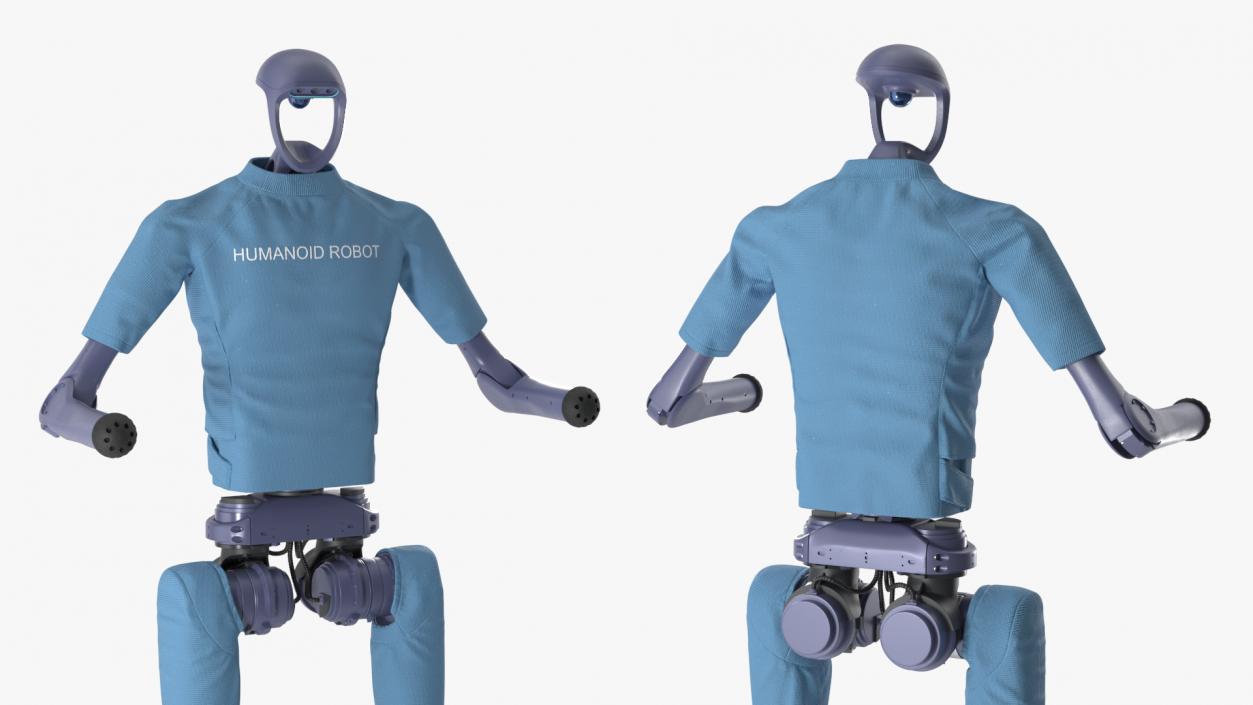 Autonomous Humanoid Robot Rigged 3D