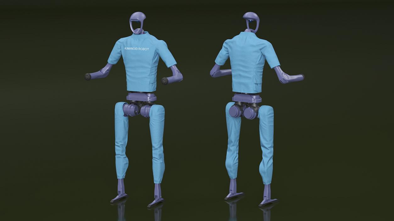 Autonomous Humanoid Robot Rigged 3D