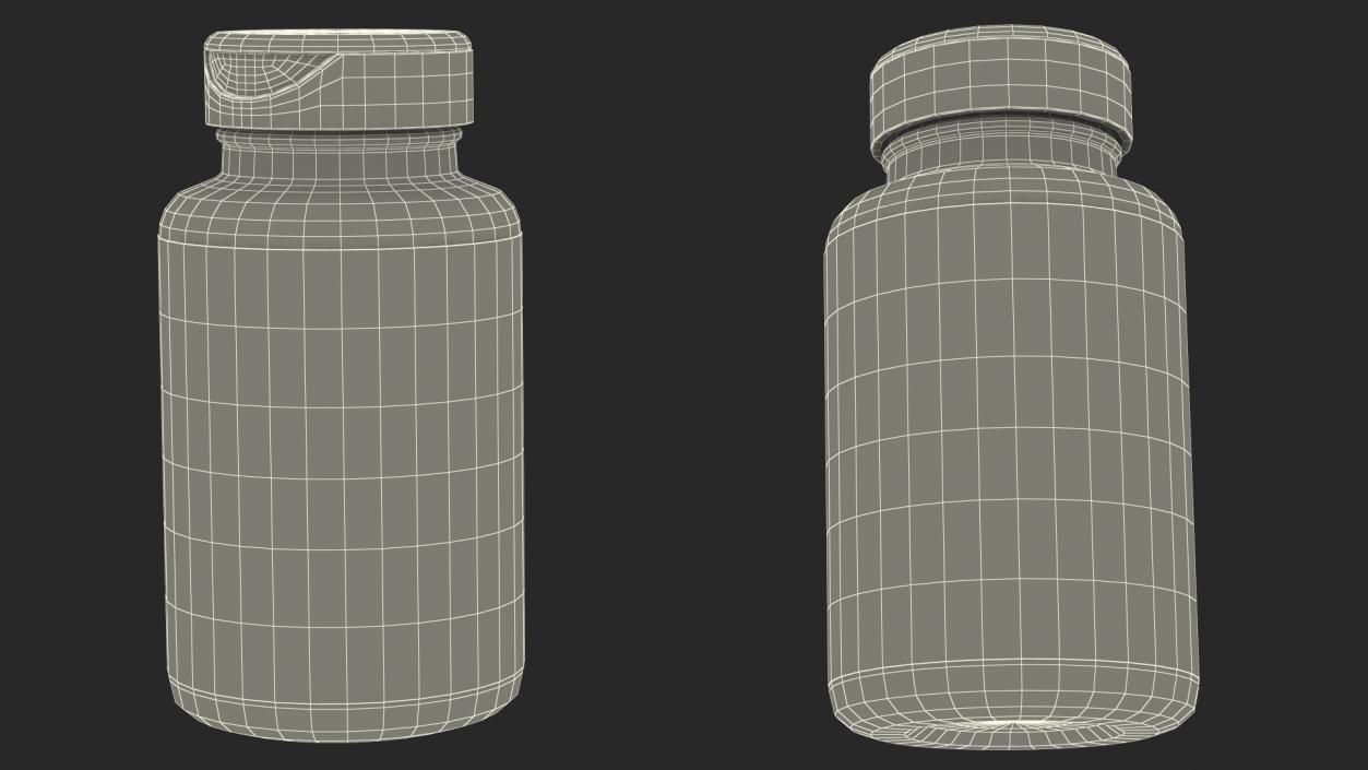 Vitamin Jar Blank 3D