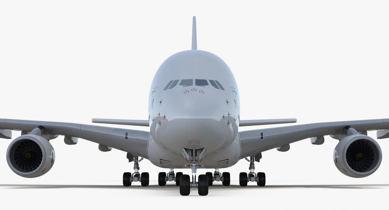 3D model Airbus A380 800 Generic Rigged