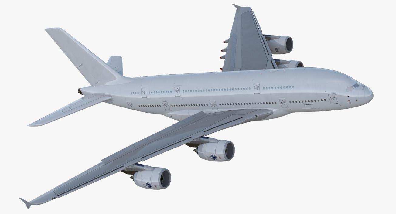 3D model Airbus A380 800 Generic Rigged