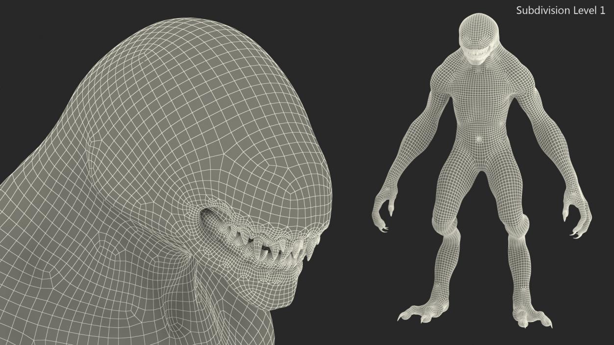 3D Monster Beast model