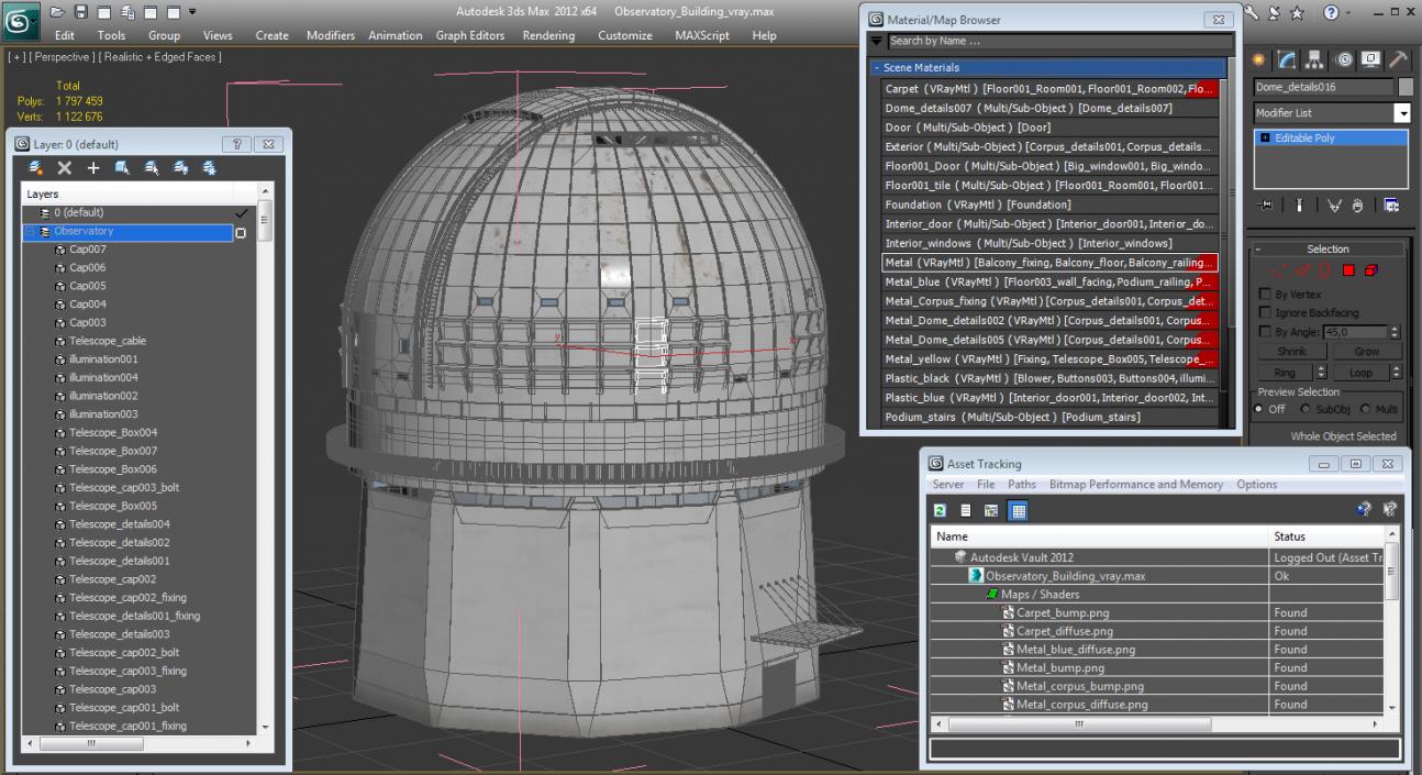 3D model Observatory Building