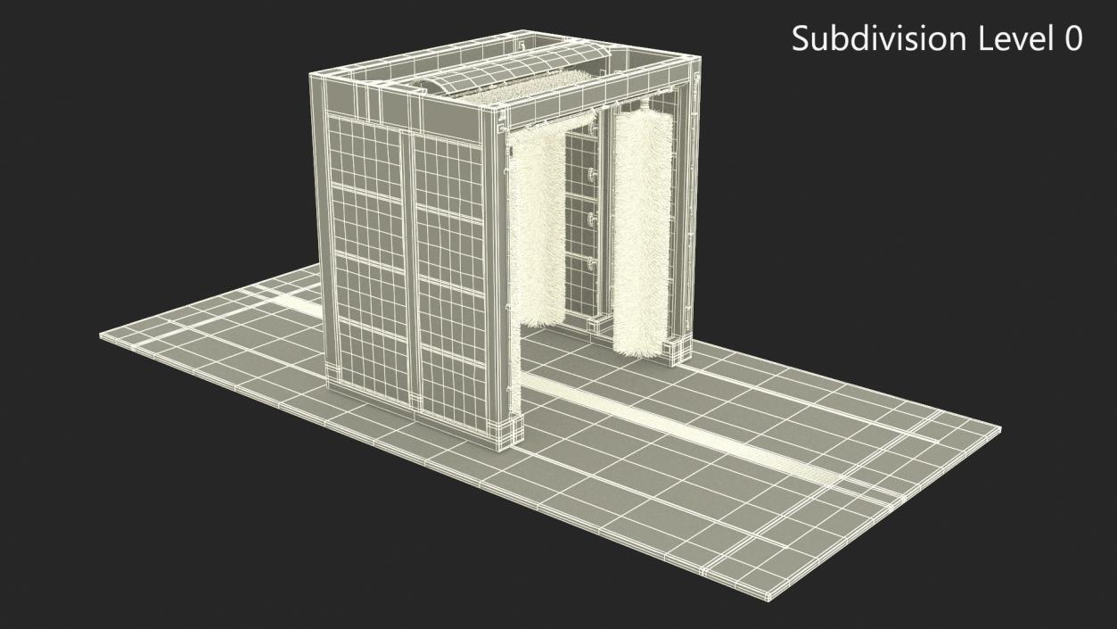 3D Automatic Bus Wash model