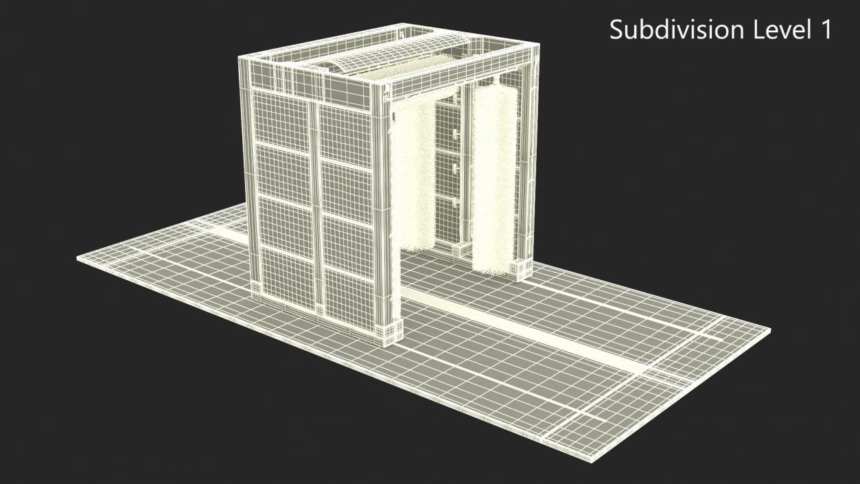 3D Automatic Bus Wash model