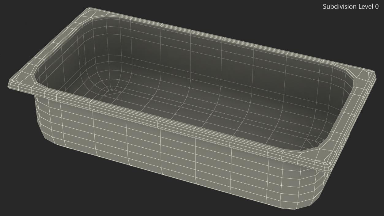 3D model Empty Ice Cream Tray