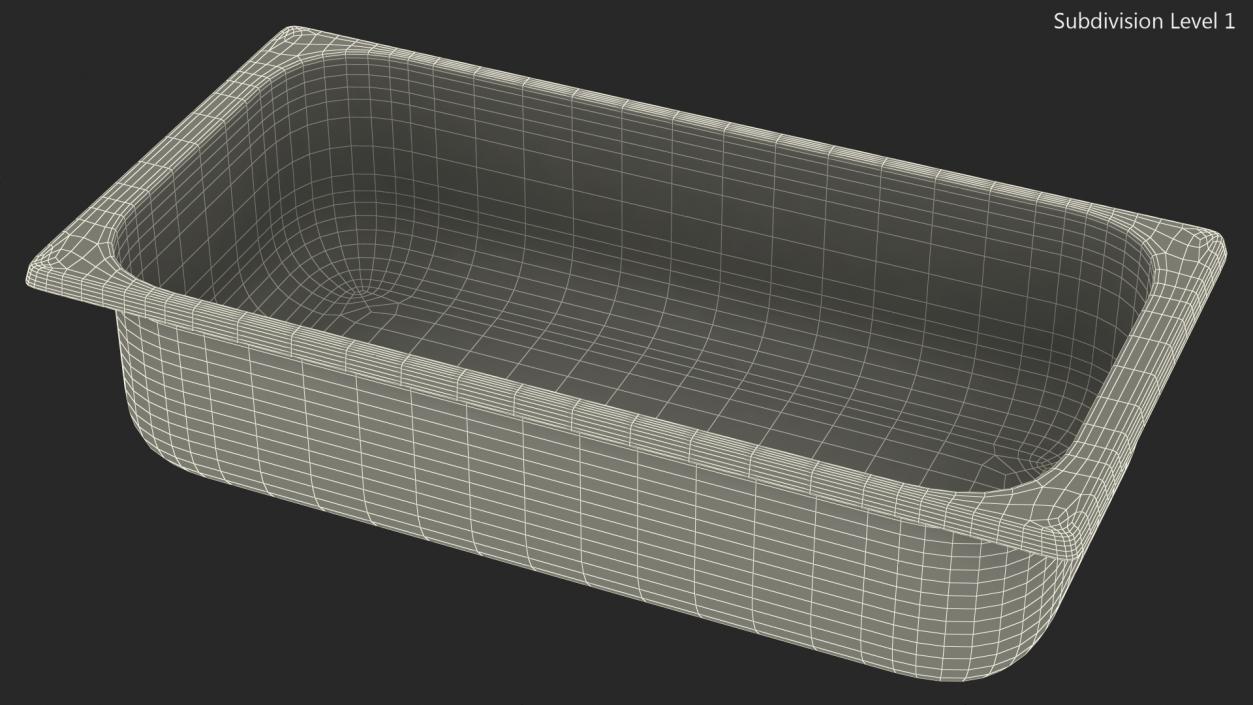 3D model Empty Ice Cream Tray