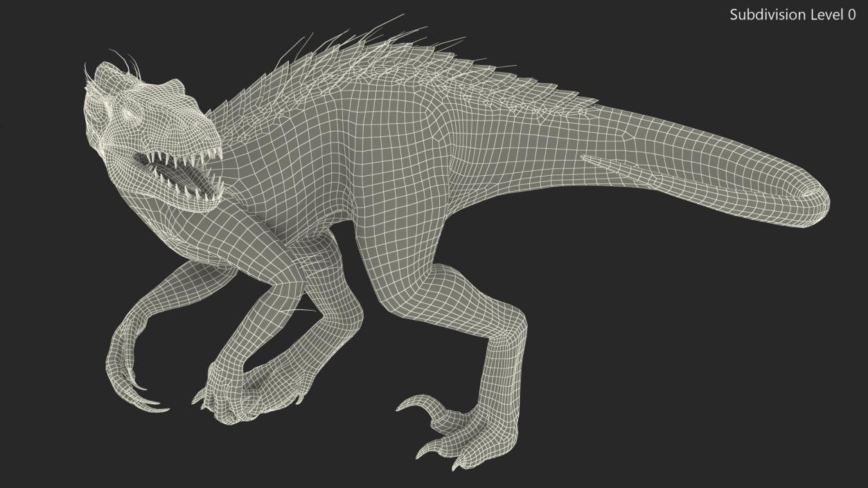 3D Indoraptor Walking Pose model