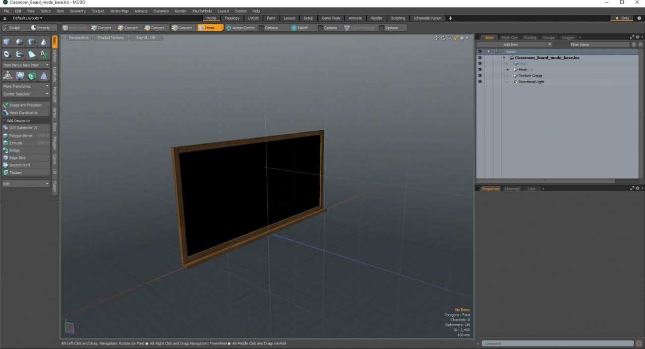 3D model Classroom Board