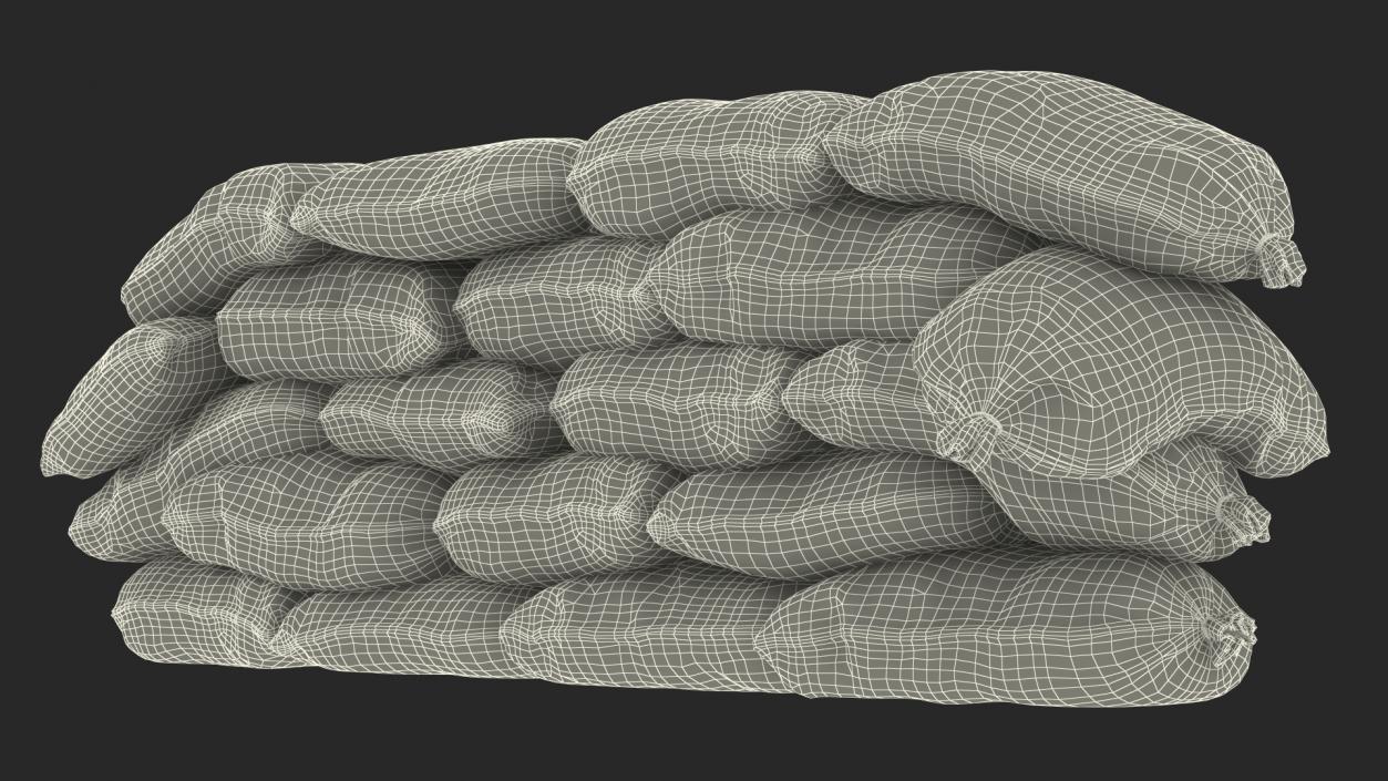 Sandbag Wall 3D