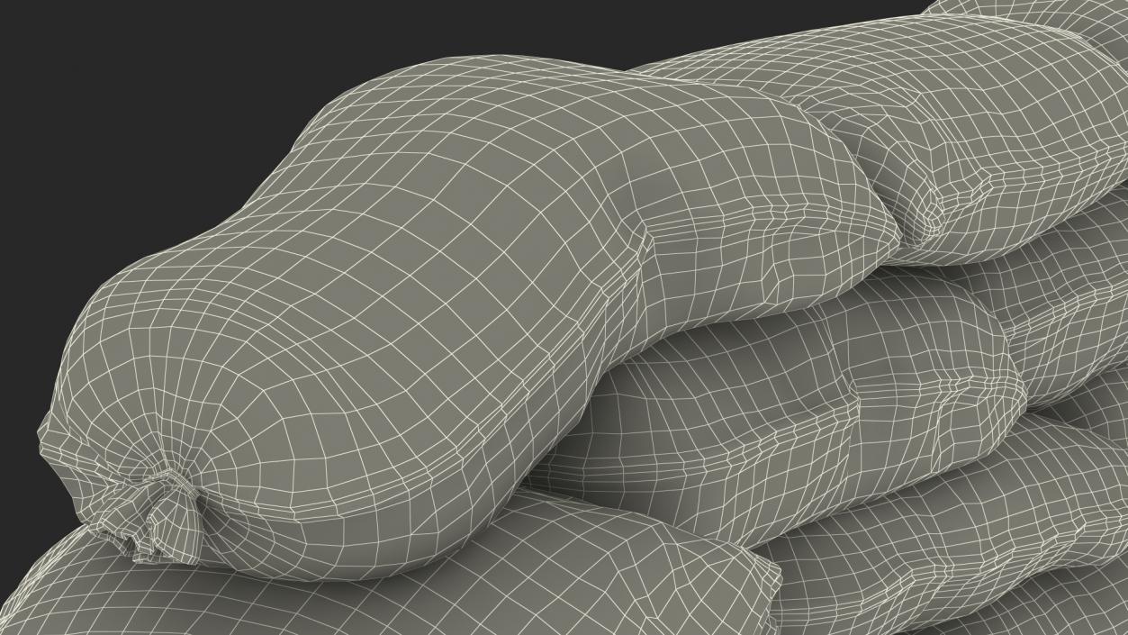 Sandbag Wall 3D