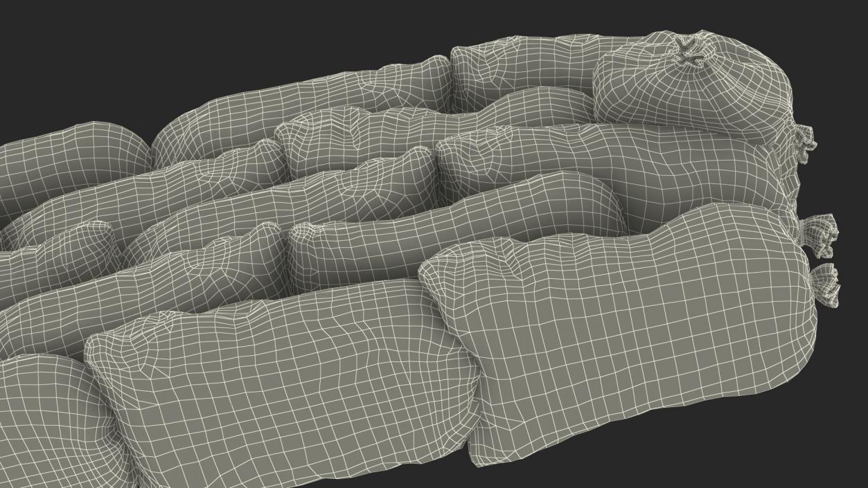 Sandbag Wall 3D