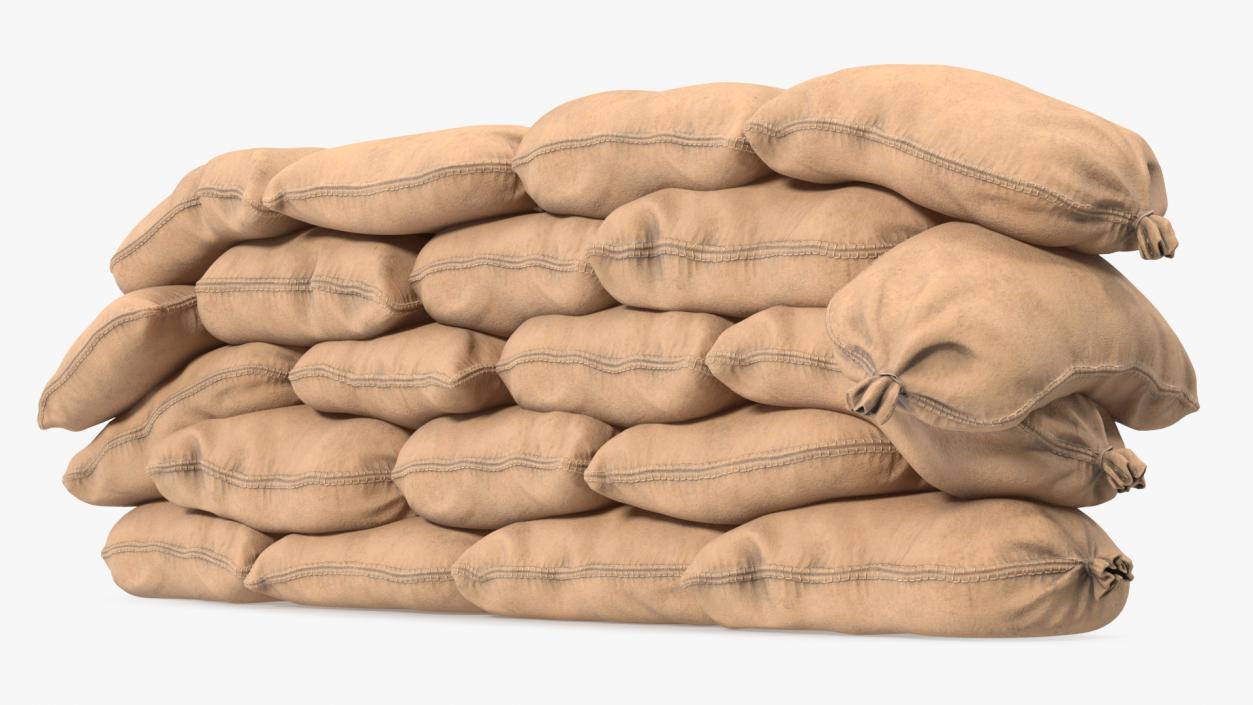 Sandbag Wall 3D