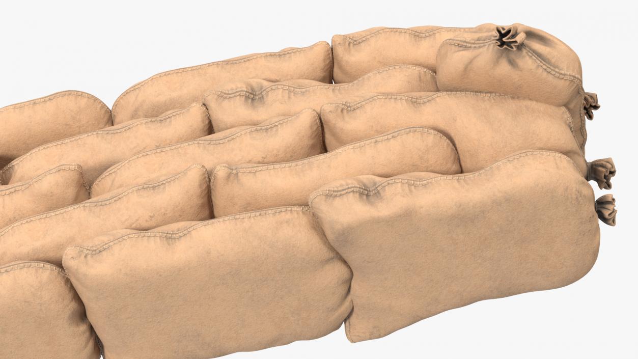 Sandbag Wall 3D