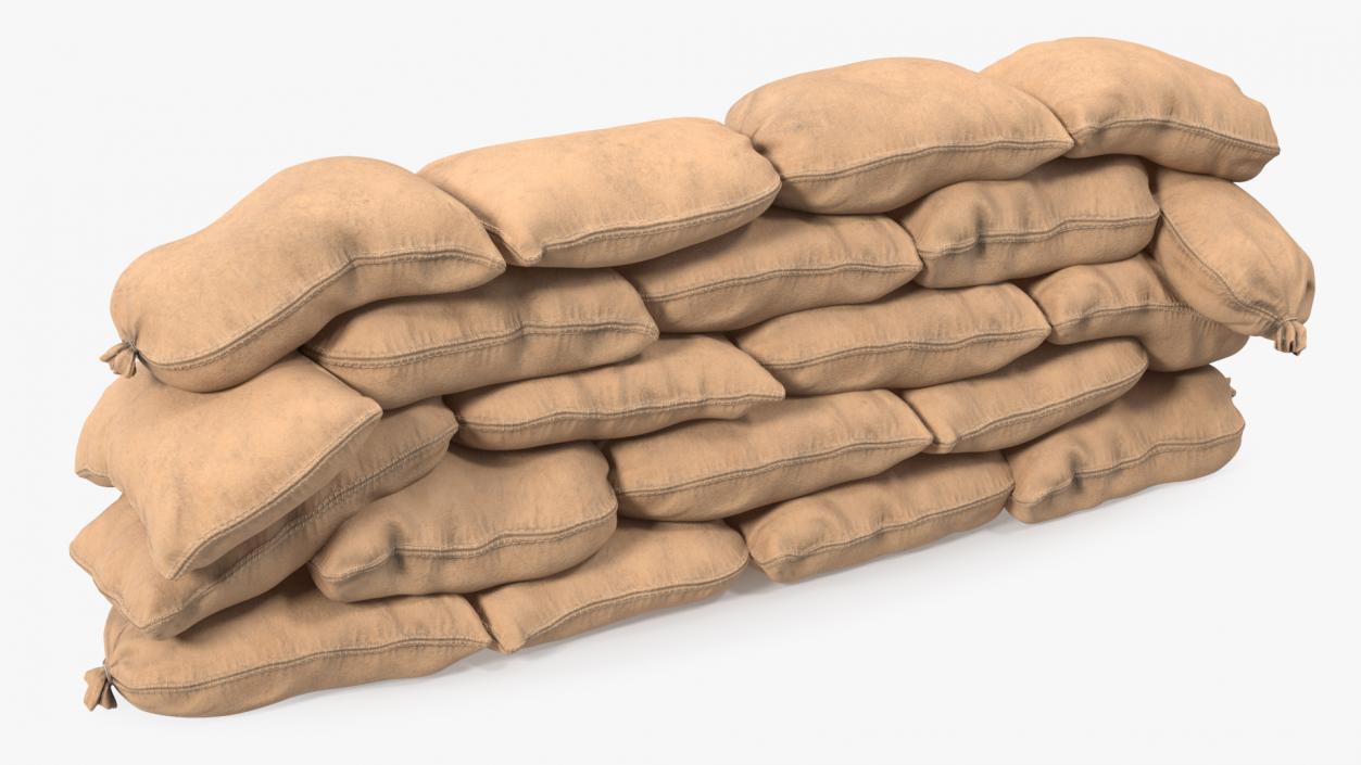 Sandbag Wall 3D