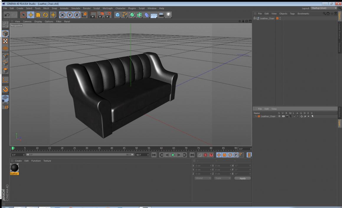 Leather Sofa 3D