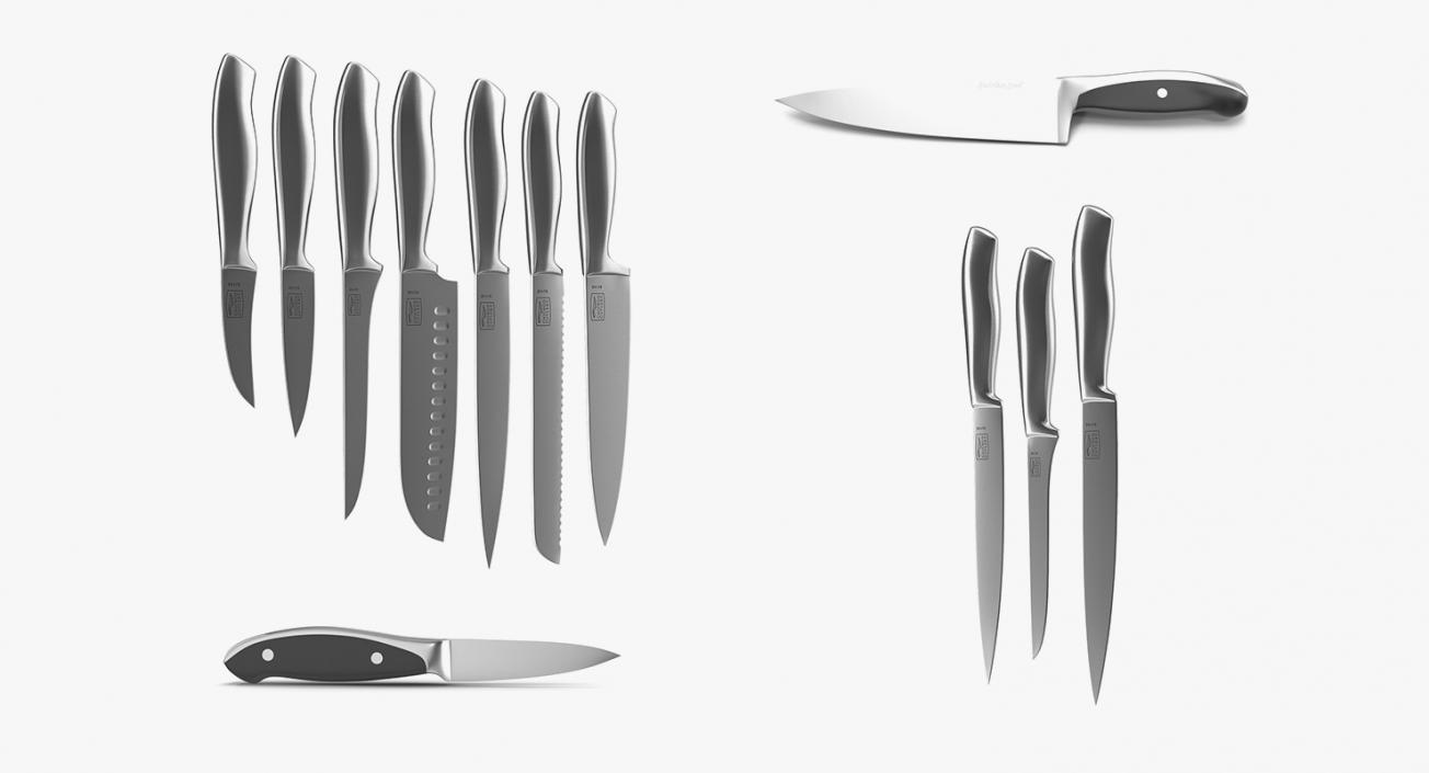 Kitchen Knives Collection 2 3D