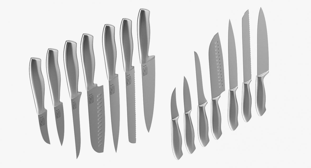 Kitchen Knives Collection 2 3D