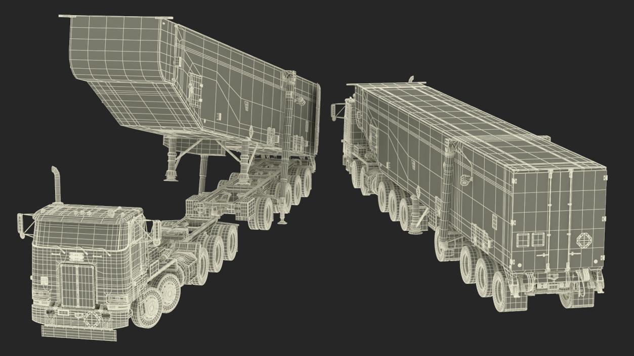 3D Minuteman Transporter Erector Loader Rigged model