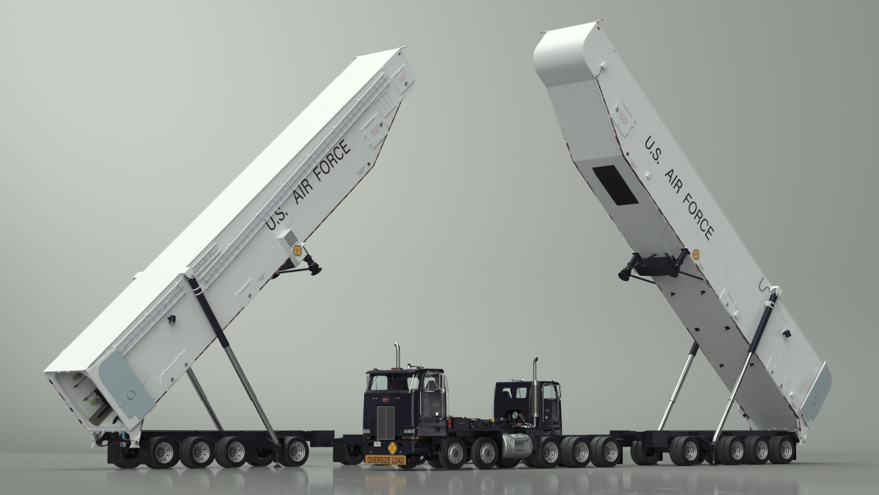 3D Minuteman Transporter Erector Loader Rigged model