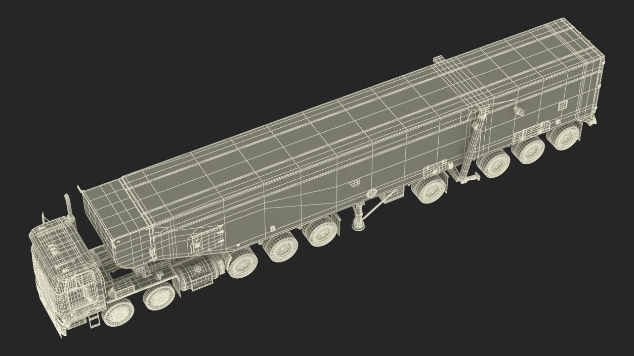 3D Minuteman Transporter Erector Loader Rigged model