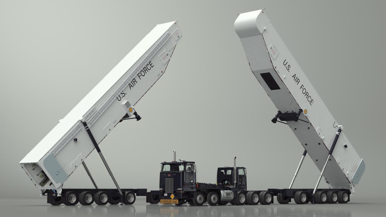 3D Minuteman Transporter Erector Loader Rigged model