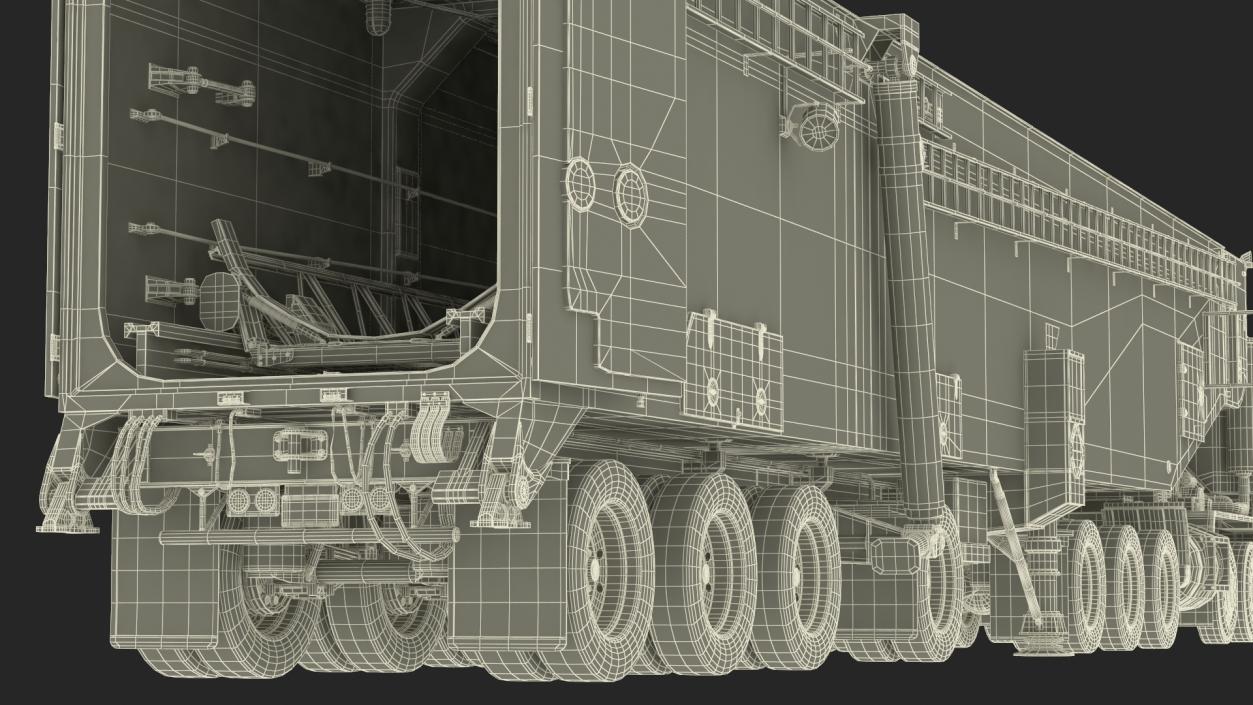 3D Minuteman Transporter Erector Loader Rigged model