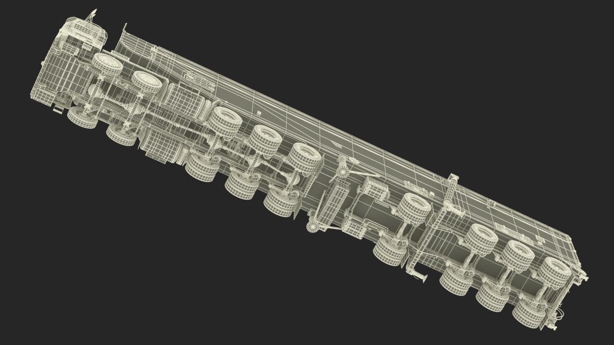 3D Minuteman Transporter Erector Loader Rigged model