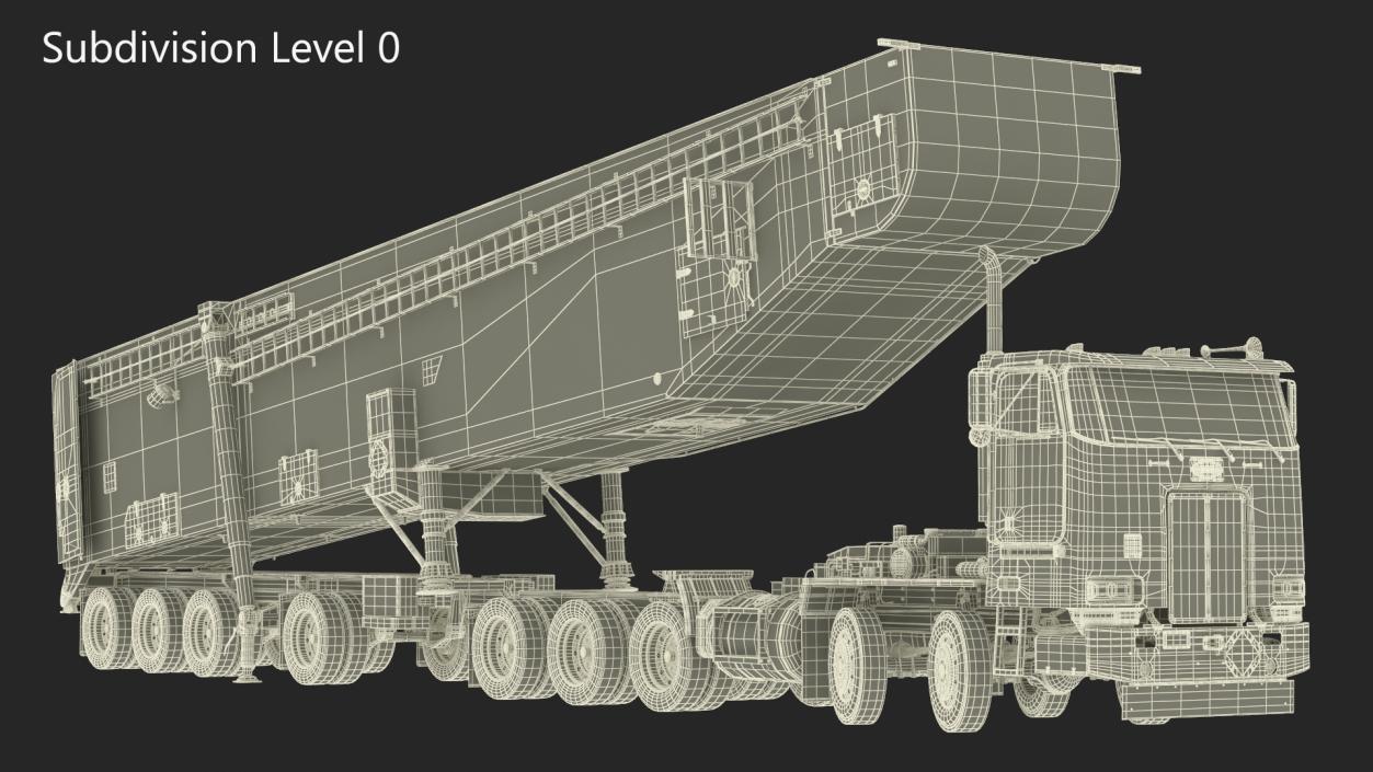 3D Minuteman Transporter Erector Loader Rigged model