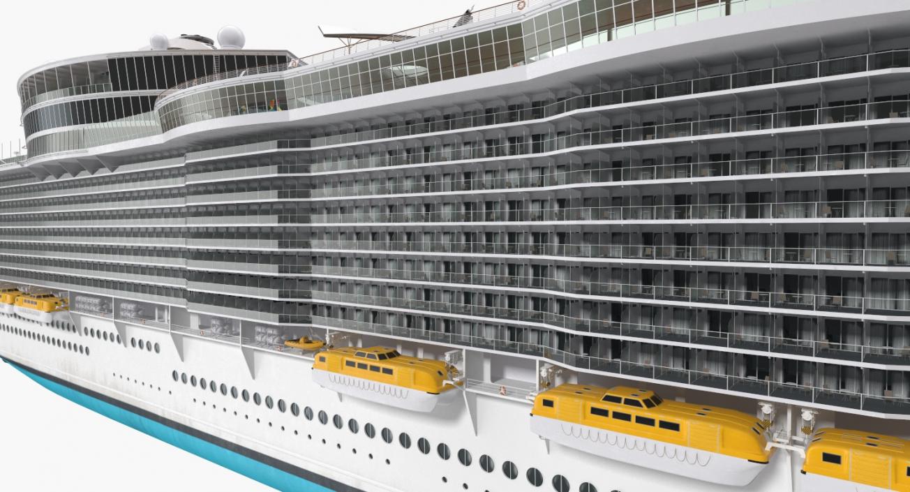 Passenger Cruise Ship Generic 3D model