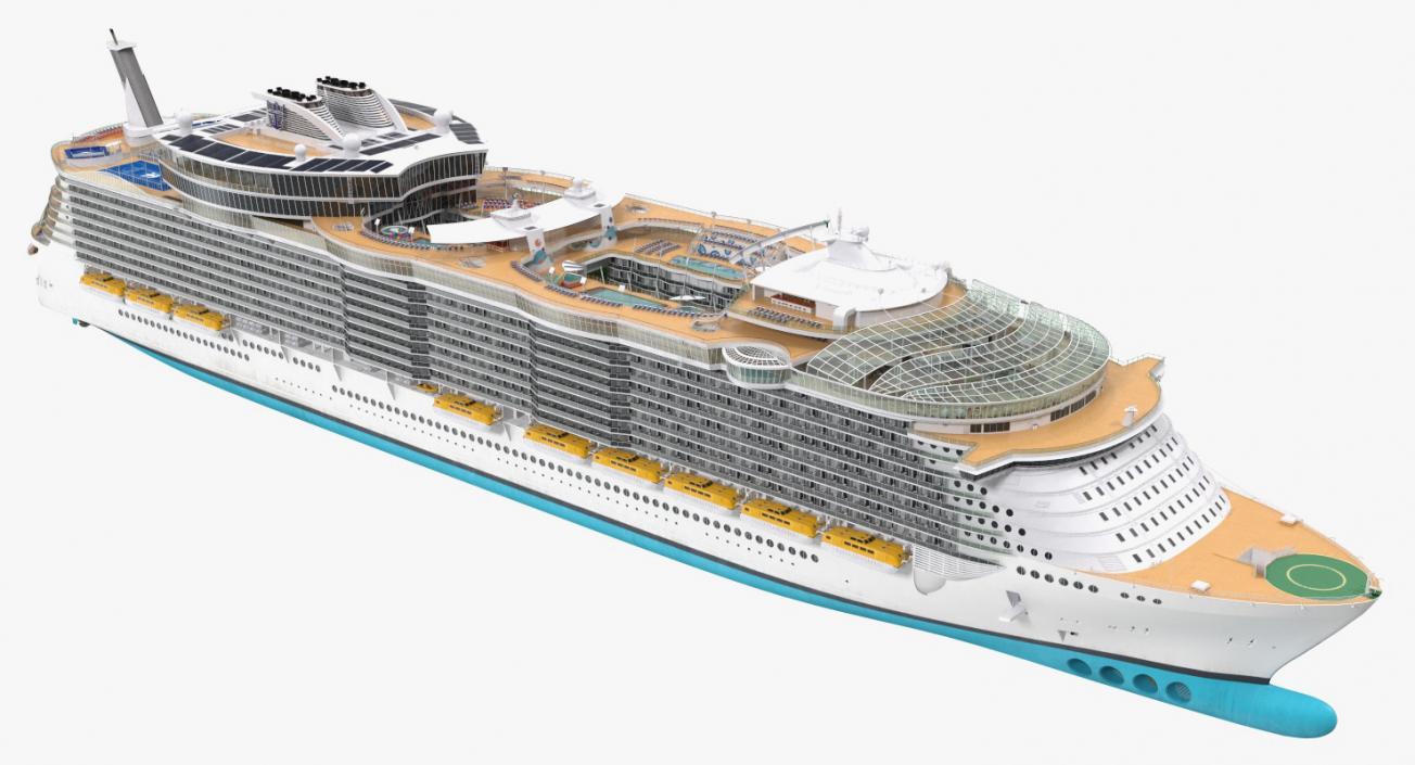 Passenger Cruise Ship Generic 3D model