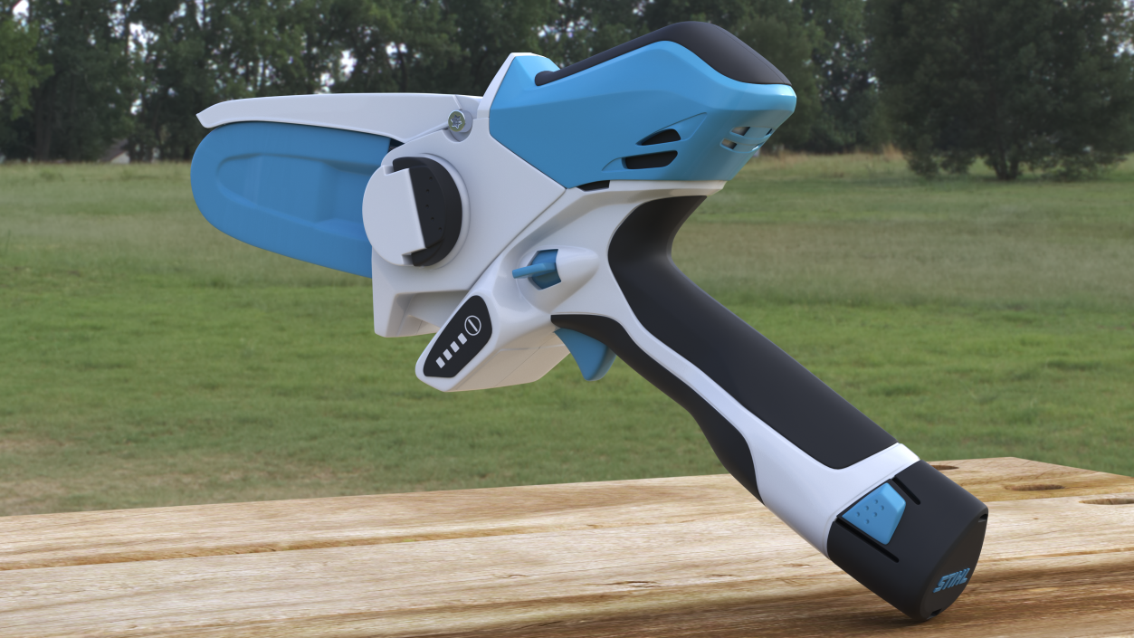 Mini Electric Chainsaw Gardening Tool 3D