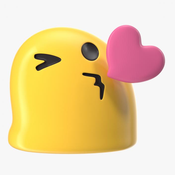 3D Blowing Kiss Android Emoji