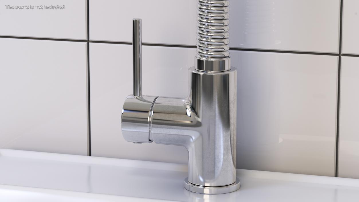 Single Lever Pullout Kitchen Tap 3D