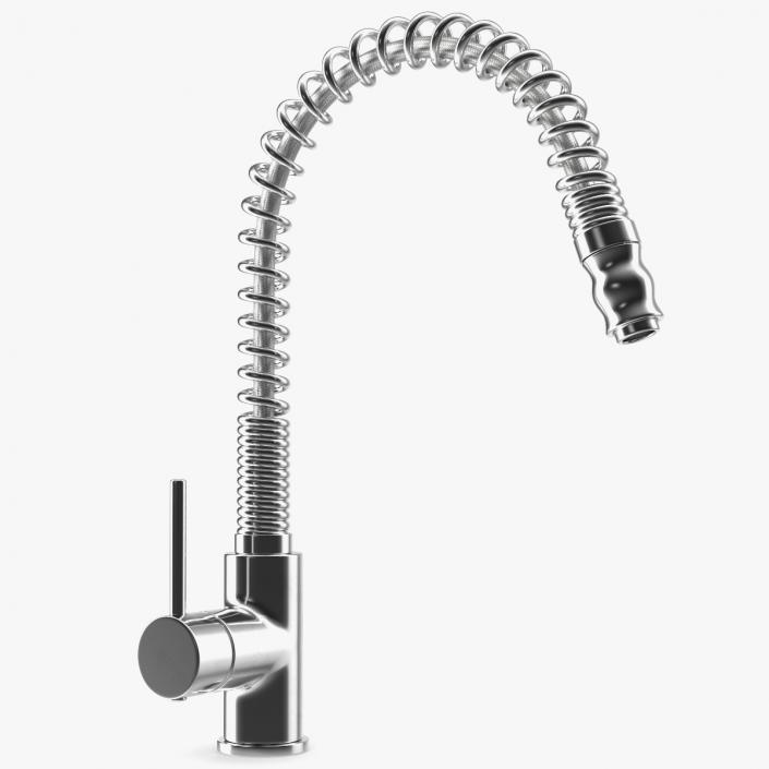 Single Lever Pullout Kitchen Tap 3D