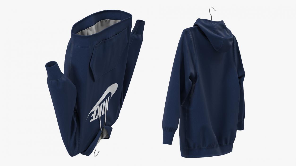 3D Nike Blue Hoodie